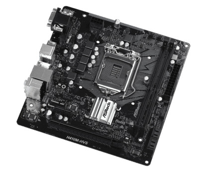 ASRock H410M-HVS 1.0 bovenaanzicht