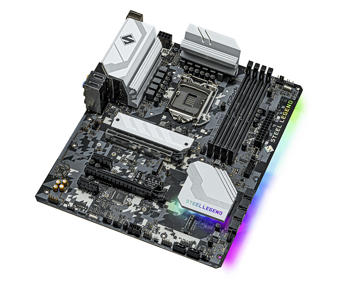 Asrock B560 Steel Legend boven overzicht