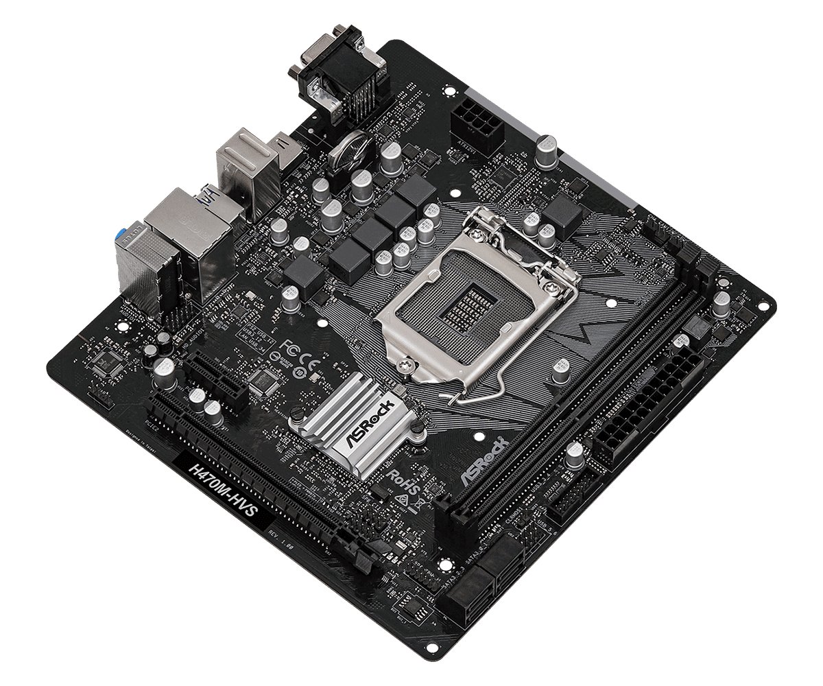 Asrock H470M-HVS topview