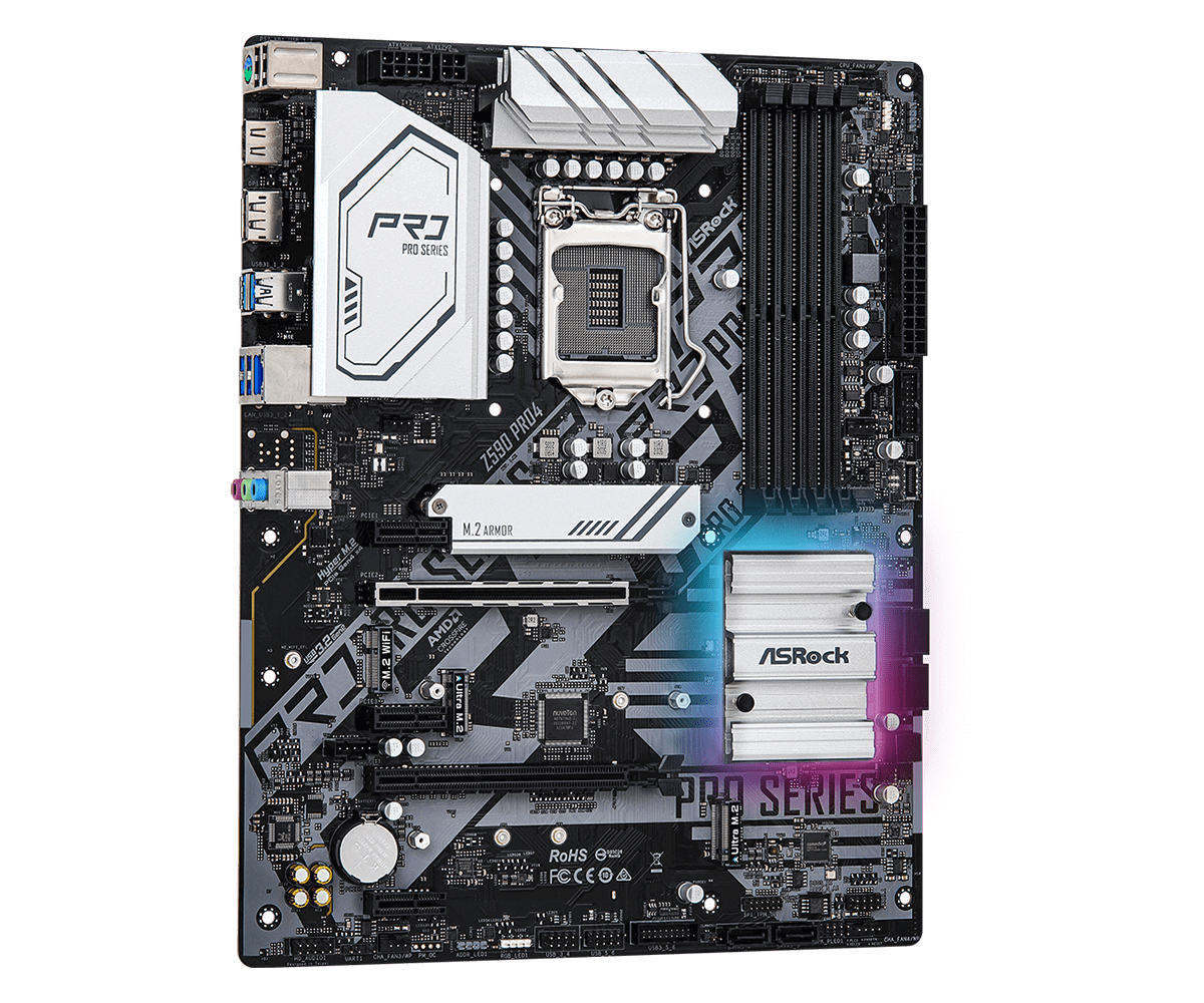 Asrock Z590 Pro4 top