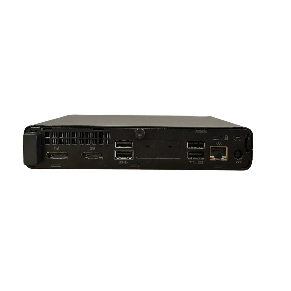 HP Elitedesk 800 G5 i7 9700t mini pc achterkant