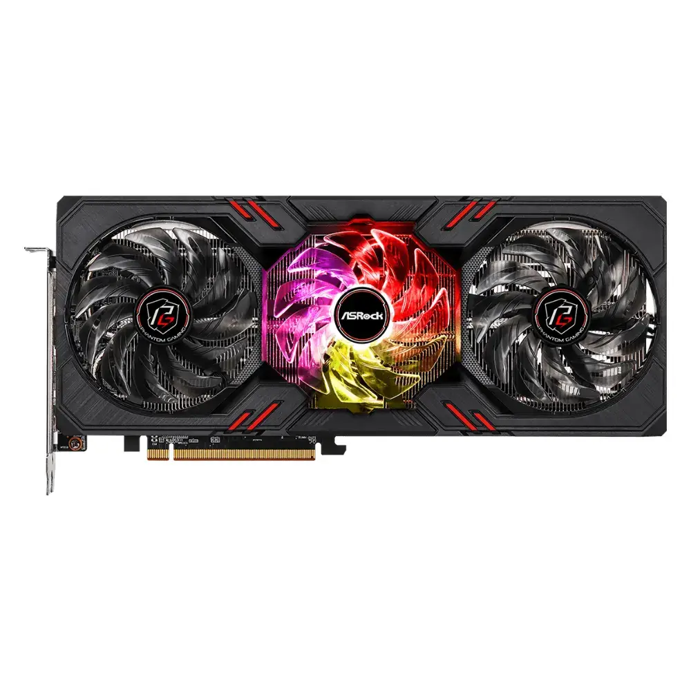 AMD Radeon RX 6600 XT Phantom Gaming D 8GB OC bovenkant