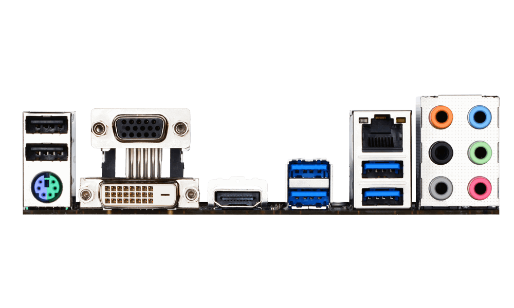 Gigabyte H170-HD3 DDR3 aansluitingen