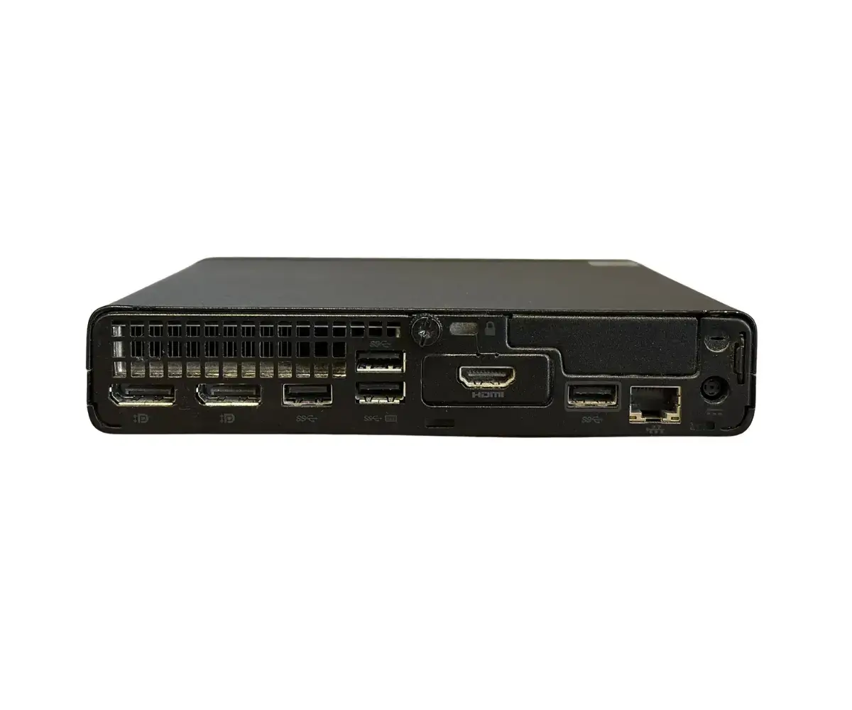 HP Elitedesk 800 G6 Mini PC i3 10300t achterkant