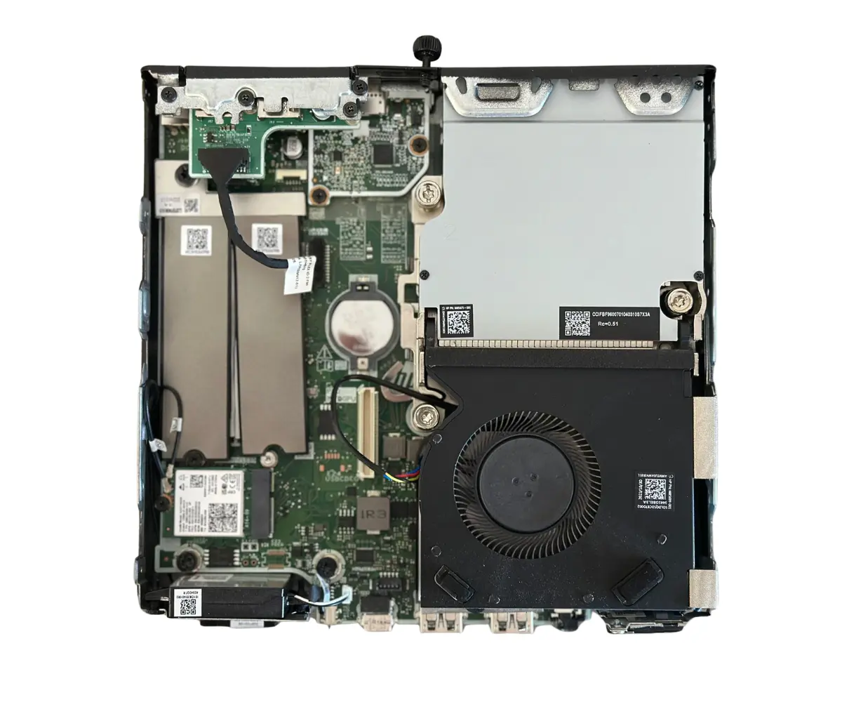 HP Mini Conference Mini PC i7-12700t binnenkant