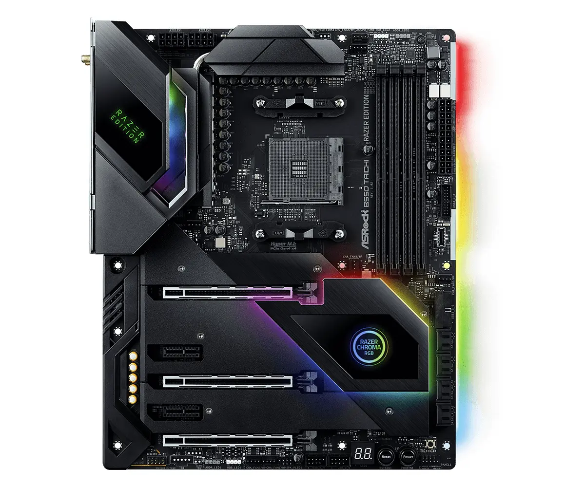 ASRock B550 Taichi Razer Edition topview
