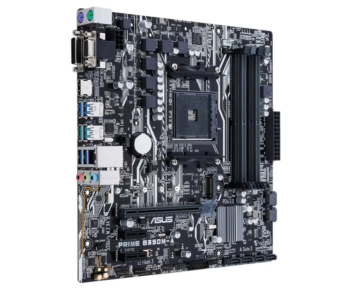 Asus Prime B350M-A Bovenkant
