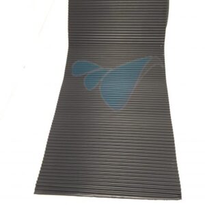 Aluminium loodvervanger 30 cm x 5 meter antraciet geribbeld - Afbeelding 4