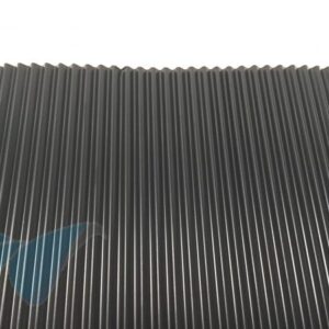 Aluminium loodvervanger 30 cm x 5 meter antraciet geribbeld - Afbeelding 3