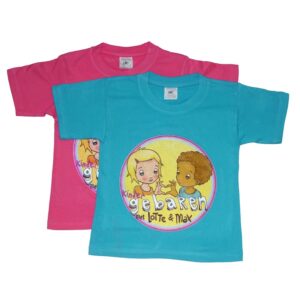 T-shirt roze en blauw Lotte Max