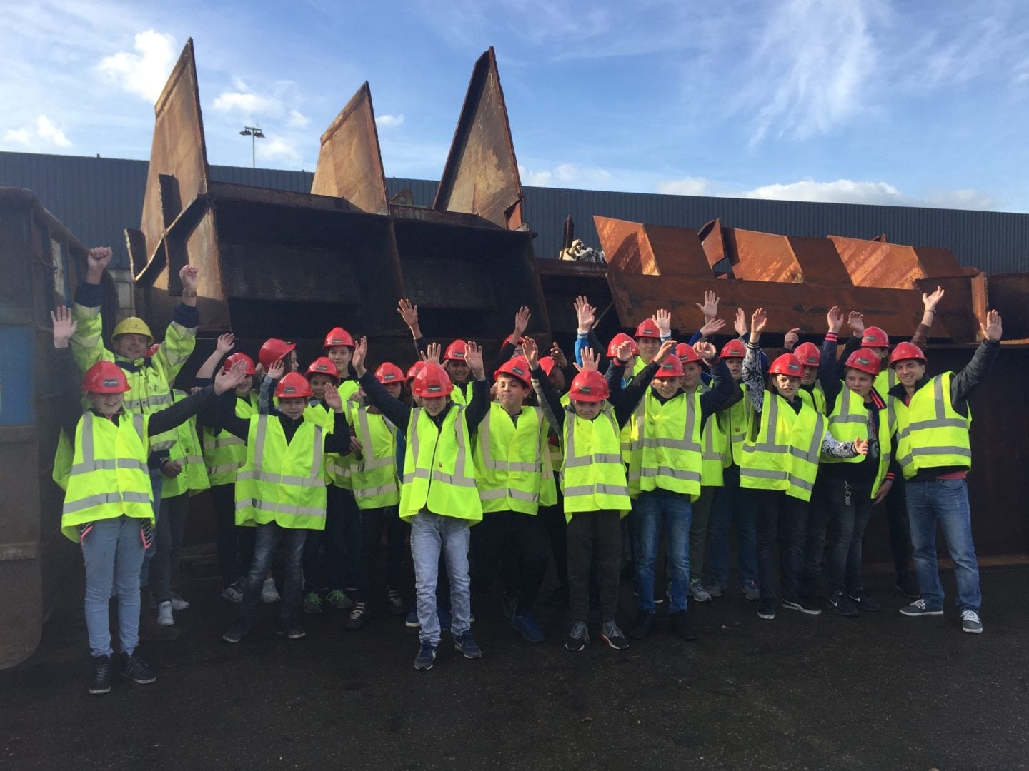 Lentiz College bezoekt Jansen Recycling Group in Vlaardingen