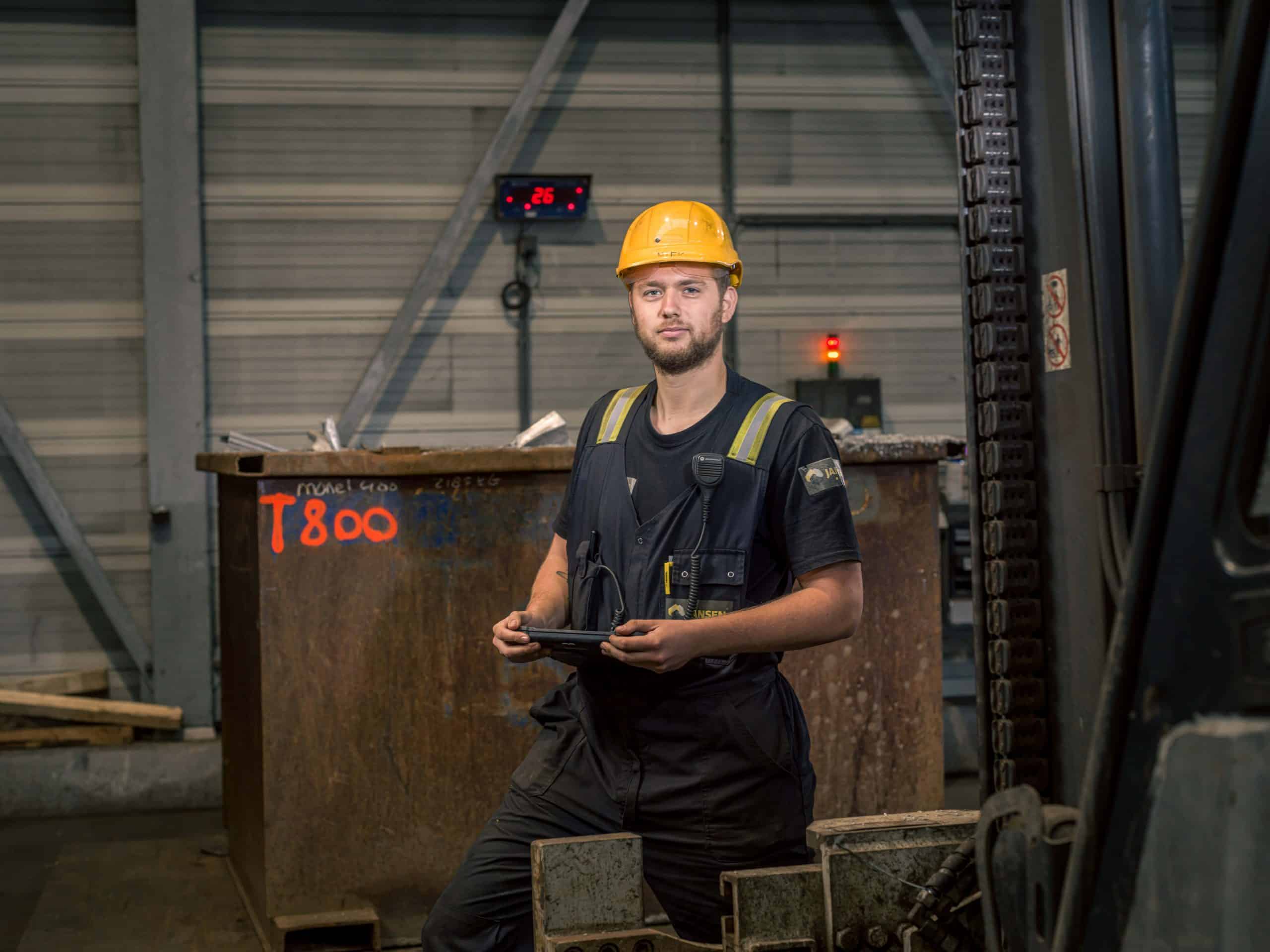 Werfmedewerker loods