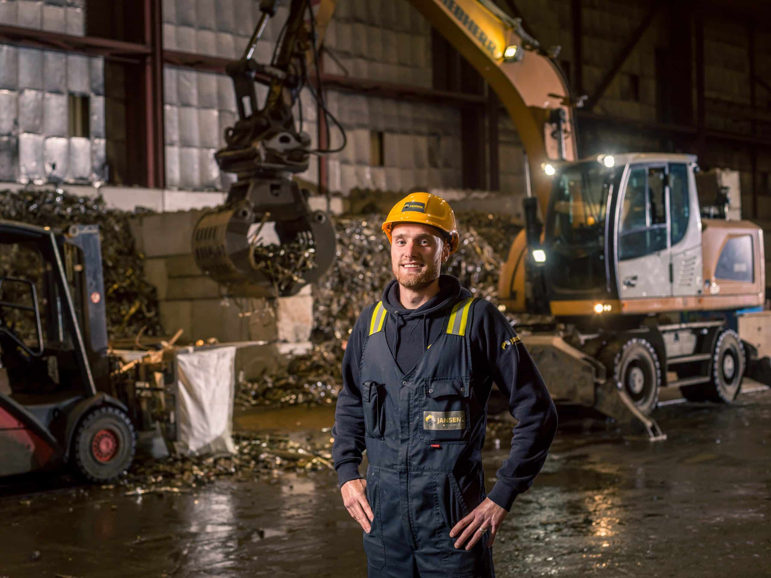 Werfmedewerker Kraan