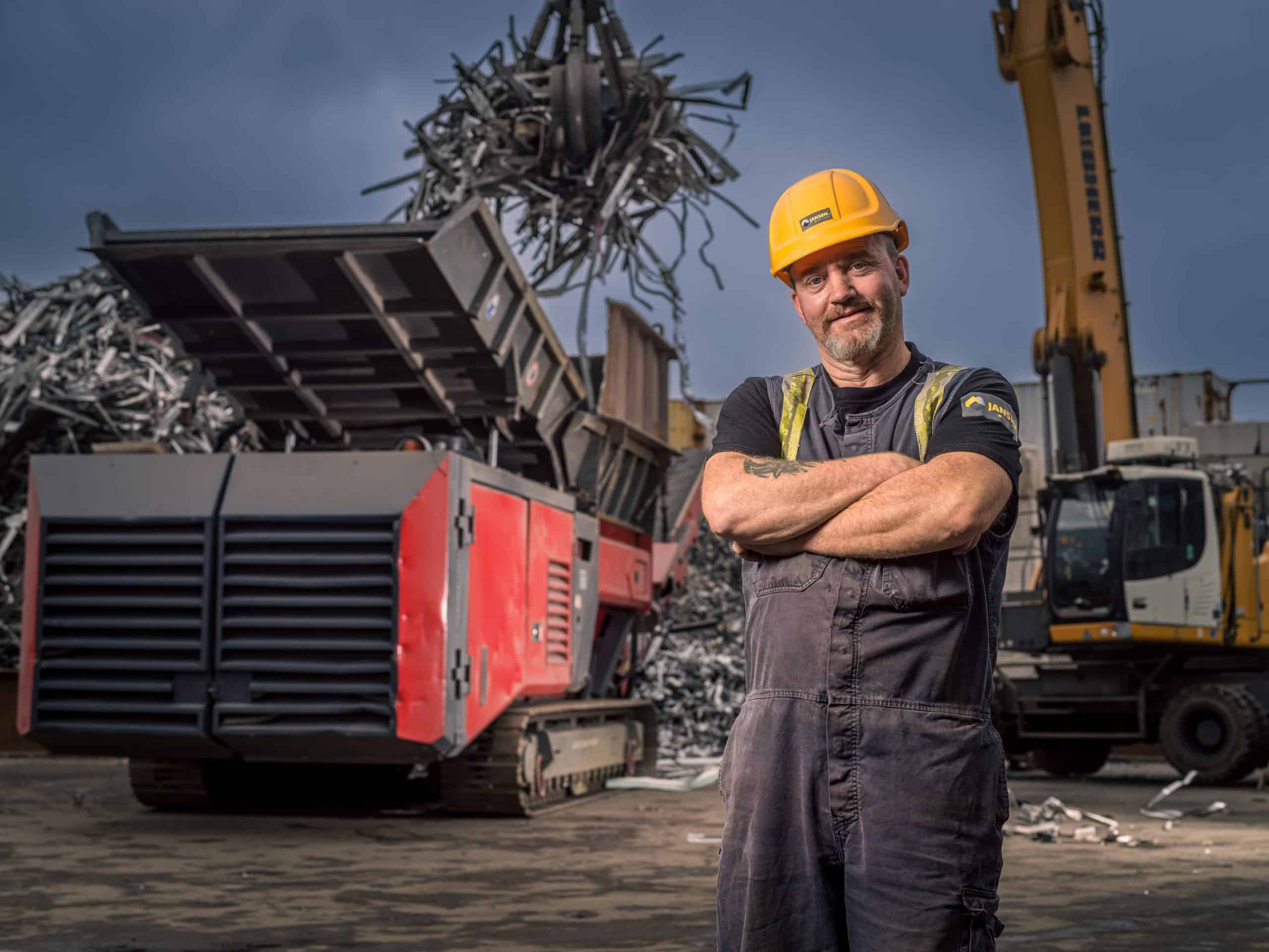 Werfmedewerker shredder