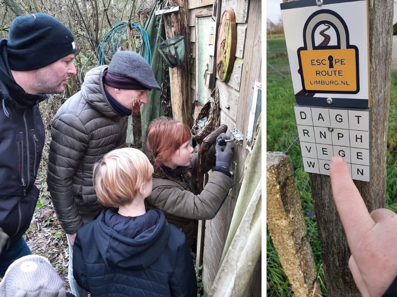 escape route limburg in de natuur