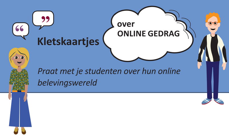 Kletskaartjes Online gedrag