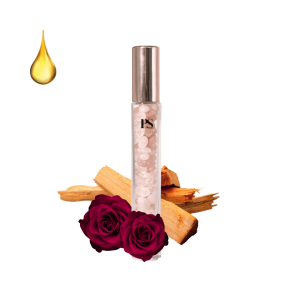 Sandalwood &amp; Rose Oil - Rose Quartz Essential Oil Roller