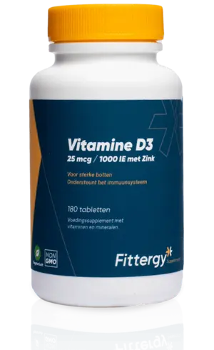 fittergy Vitamine D3 25 mcg met zink