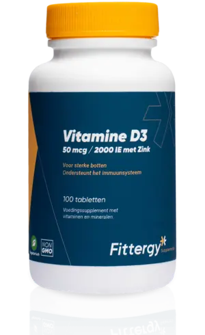 Fittergy Vitamine D3 50 mcg met zink