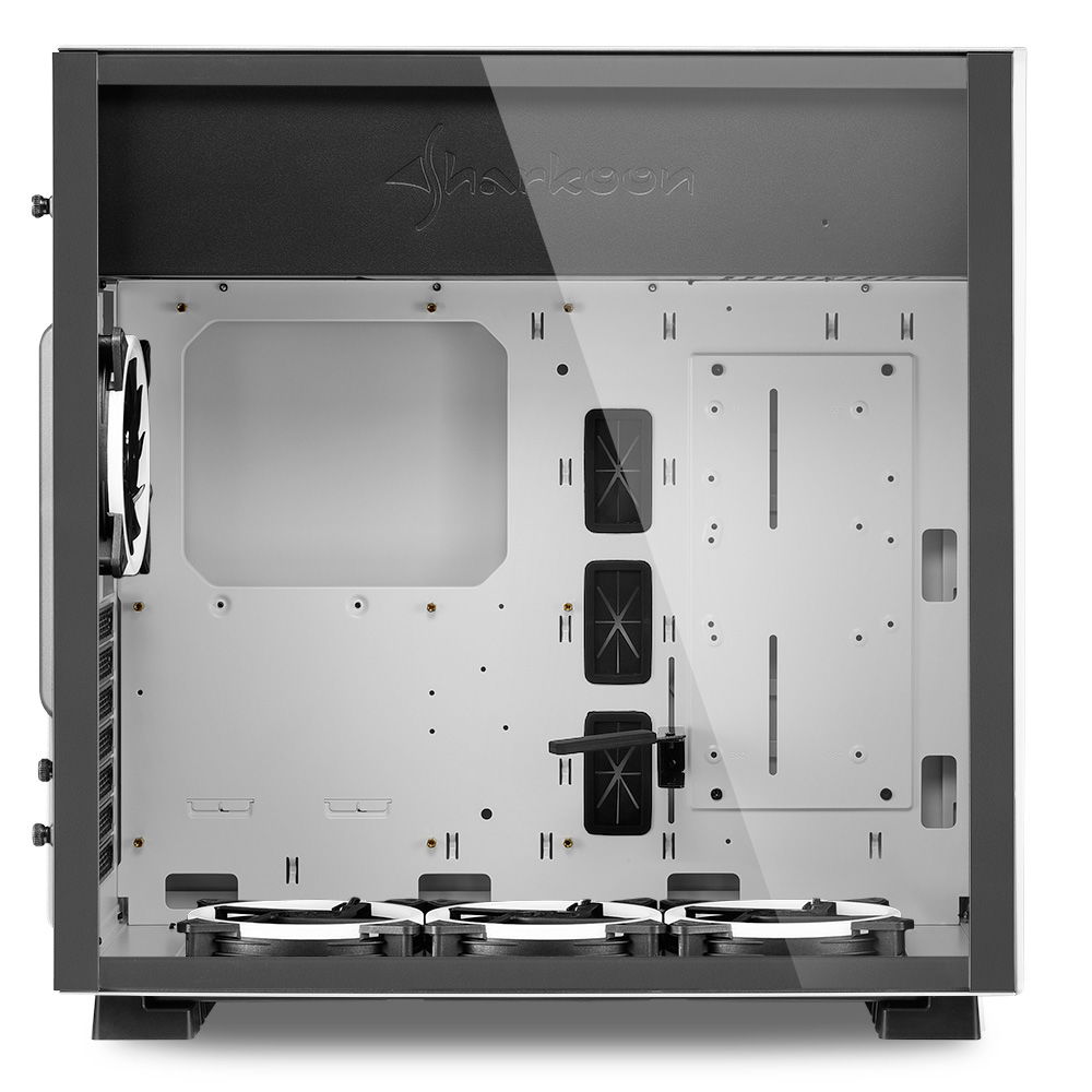 Sharkoon PureSteel White RGB computer Case - Dealstunter.nl