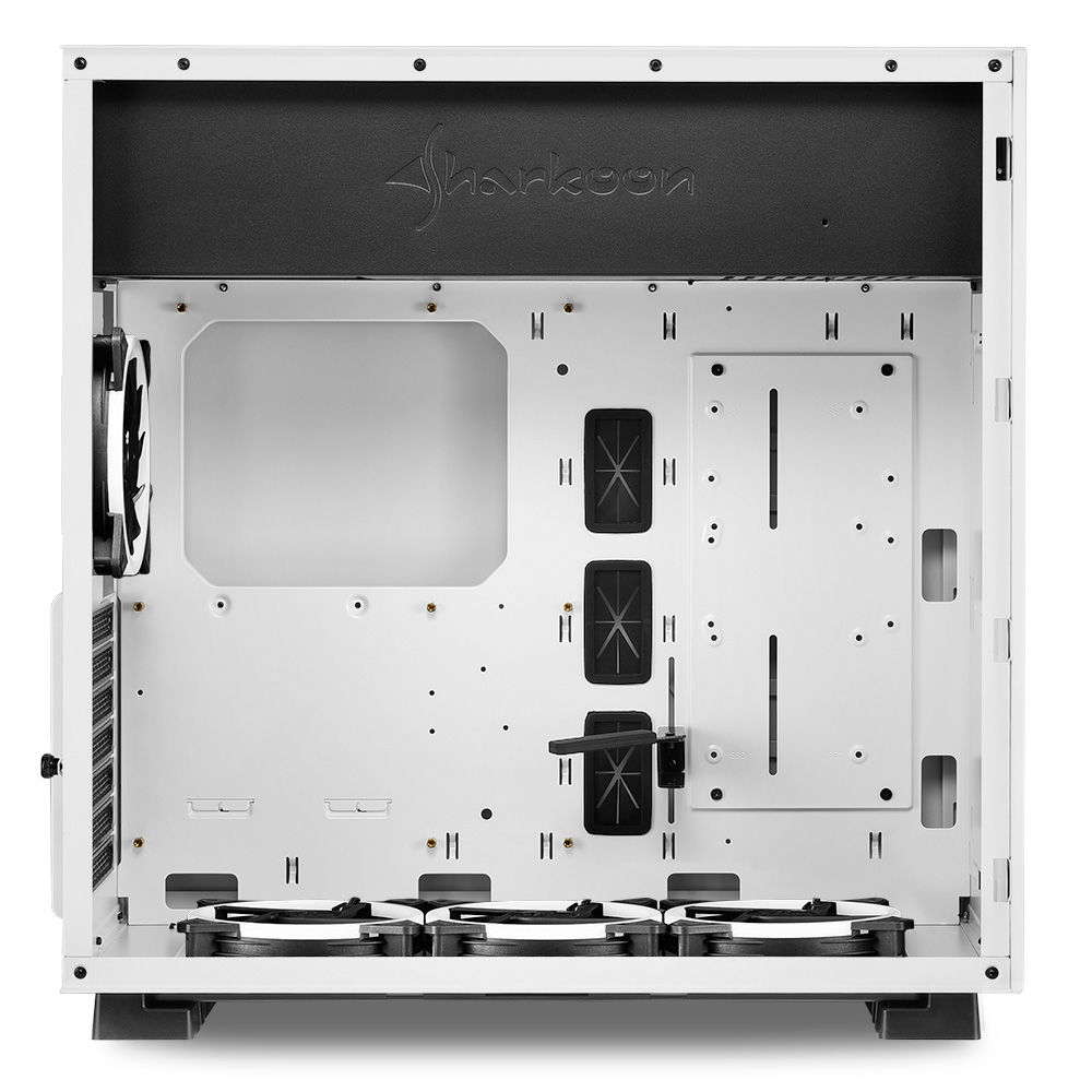 Sharkoon PureSteel White RGB computer Case - Dealstunter.nl