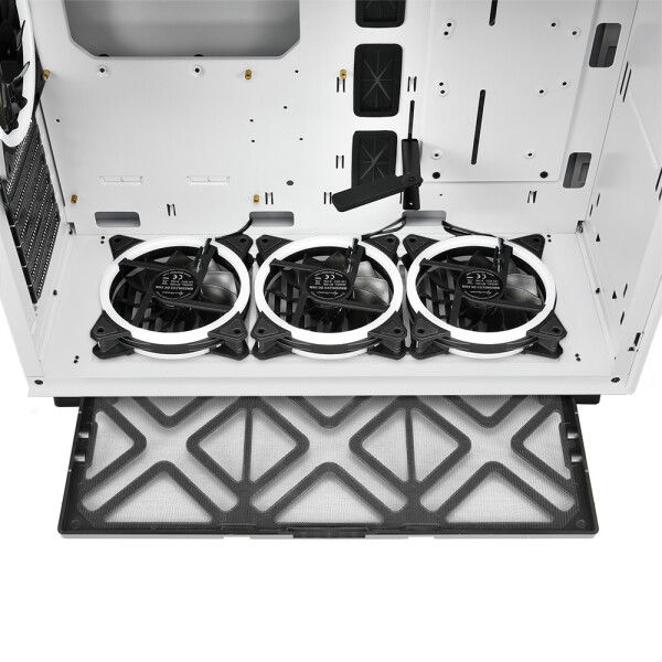 Sharkoon PureSteel White RGB computer Case - Dealstunter.nl