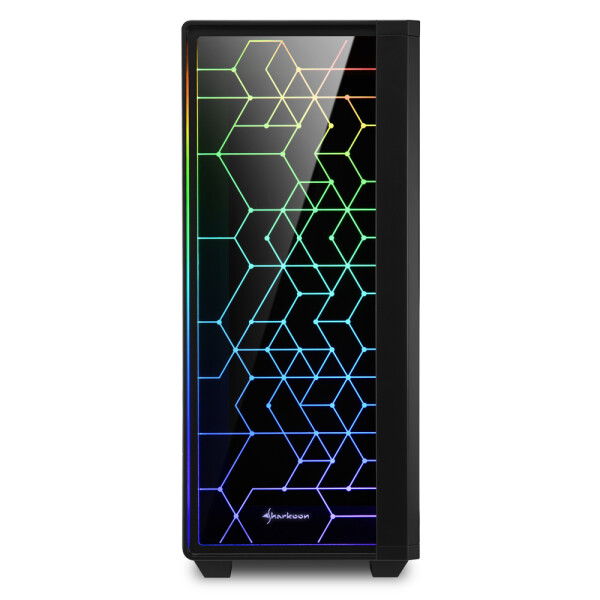 Sharkoon RGB LIT100 computer behuizing - Dealstunter.nl