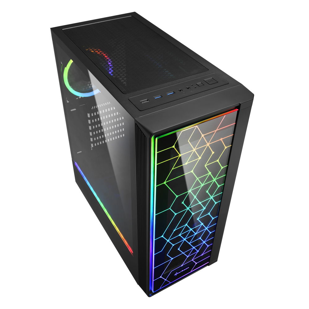 Sharkoon RGB LIT100 computer Case - Dealstunter.nl