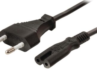 Valueline stroomkabel - IEC-320-C7 1,80 m zwart