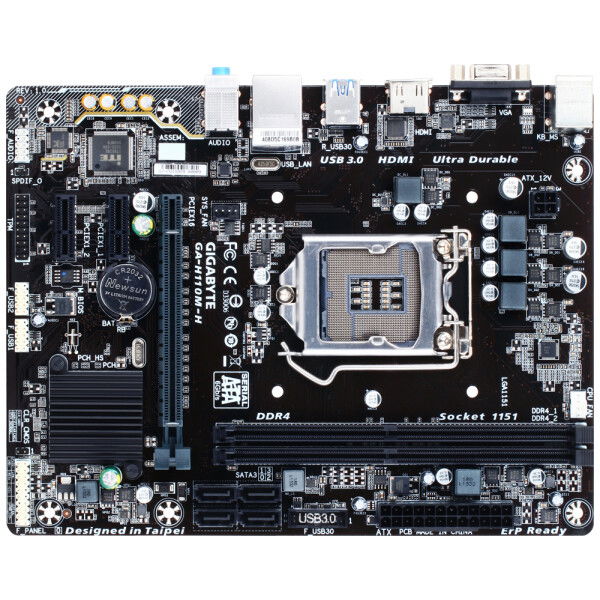 Gigabyte GA-H110M-H socket 1151 moederbord - Image 2