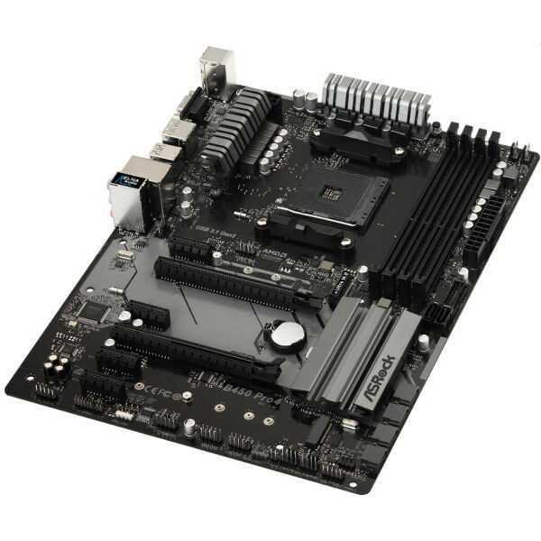 ASRock B450 Pro4 AMD AM4 Motherboard