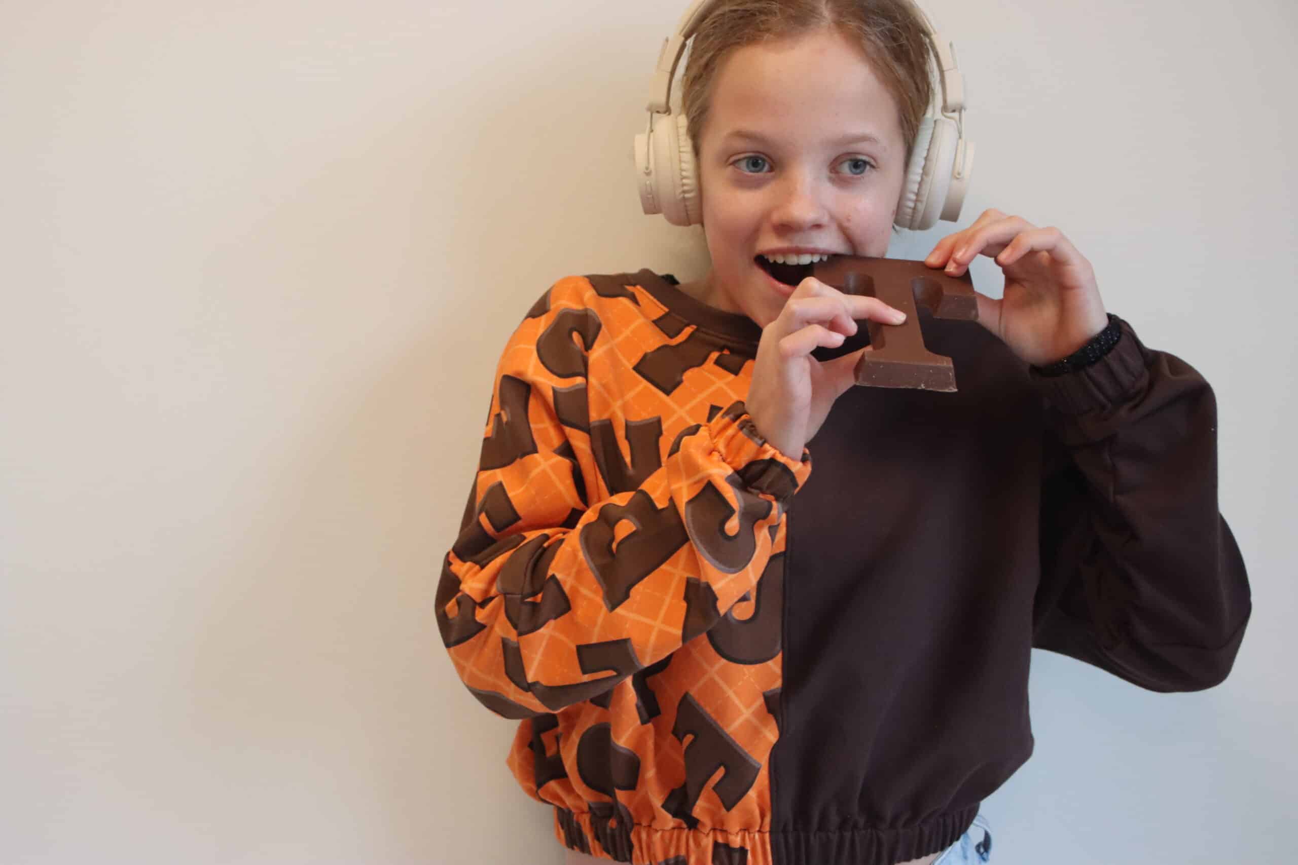 Chocolade letters op oranje - Afbeelding 3