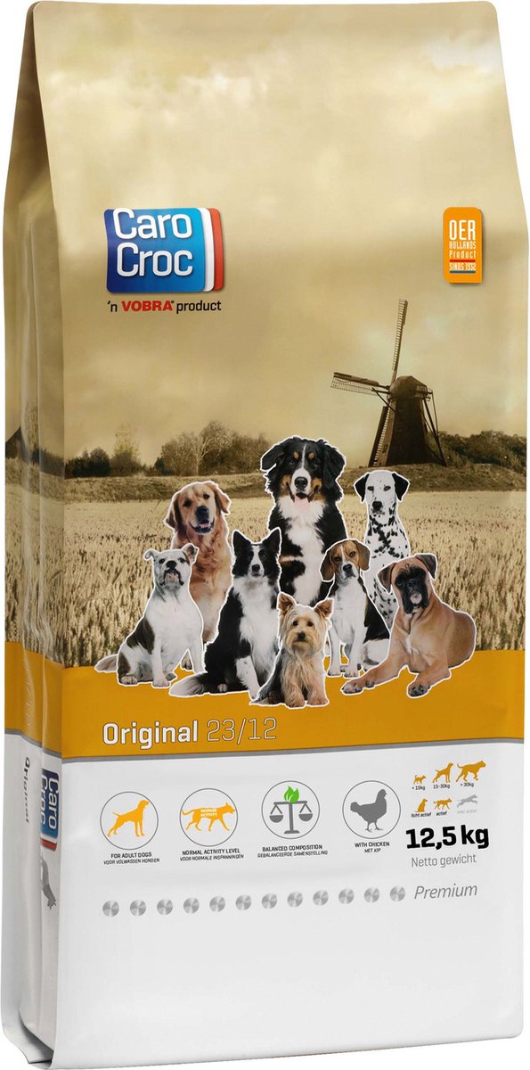 Carocroc Premium Original 23/12 12,5 kg - Hond
