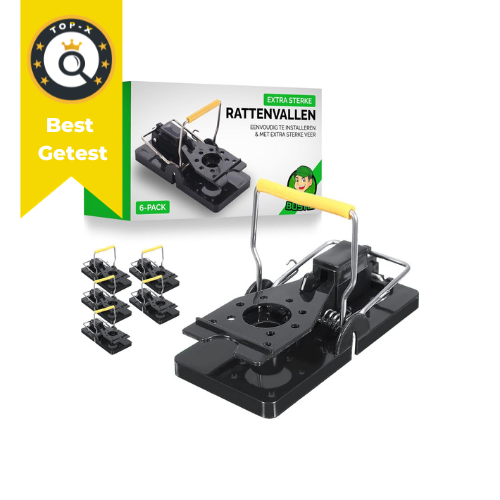 VerminBuster Rattenval 6 stuks - Rattenklemmen voor Binnen & Buiten - Zonder Rattenvergif
