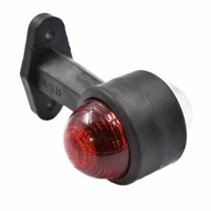 Breedtelamp lang Rood-wit aanhanger minitractorparts minitrekker Iseki Shibaura Yanmar Kubota Kioti Mitsubishi Solis Captain Brandson breedtepaal zijmarkering achterlicht
