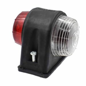 Breedtelamp Rood-wit aanhanger minitractorparts minitrekker Iseki Shibaura Yanmar Kubota Kioti Mitsubishi Solis Captain Brandson breedtepaal zijmarkering achterlicht