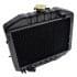 121465-44500 Radiator Yanmar F14, F15, F16 Yanmar F: F14 F15 F16 Dimensions: Width: 405mm Height: 365mm (without filling cap) Thickness: 70mm Connection at the top: 28mm connection at the bottom: 28mm Including overpressure hose