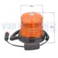 Zwaailamp met magneet Oranje zwaailicht magneetvoet 12v Sigaretten aansteker aansluiting Mini tractor Iseki Kubota Yanmar Shibaura Hinomoto Mitsubishi Satoh Noda