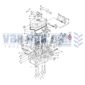 Verstuiverhouder Yanmar 101147-11900 101147-1190-0 10114711900 Verstuiverhouder Yanmar verstuiverflens flange verstuiverkap retainer minitractor minitrekker