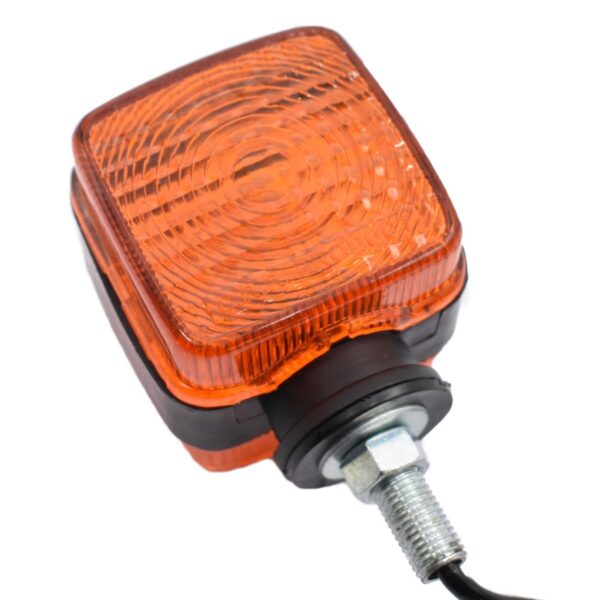 Knipperlicht vierkant Iseki Hinomoto Yanmar Shibaura Mitsubishi Kubota minitractor minitrekker Blinker indicator oranje knipperlichtlens richtingaanwijzerglas knipperlichtglas richtingaanwijzerlens knipperlichtunit richtingaanwijzerunit