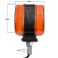 Knipperlicht vierkant Iseki Hinomoto Yanmar Shibaura Mitsubishi Kubota minitractor minitrekker Blinker indicator oranje knipperlichtlens richtingaanwijzerglas knipperlichtglas richtingaanwijzerlens knipperlichtunit richtingaanwijzerunit