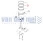 Zuigerveren Yanmar YM155 YM165 YM1300 2TR13 2TR13A Boring 75mm piston rings zuigersegmenten YM155D YM165D YM1300D