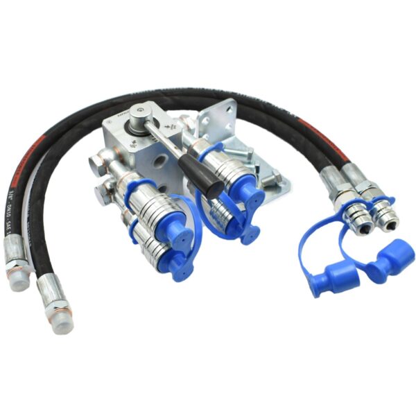Hydraulic valve splitter (from 2 to 4 valves!) tractor Iseki Hinomoto Kubota Yanmar Shibaura Mitsubishi splitter valve splitter volume split valves hydraulic manifold block
