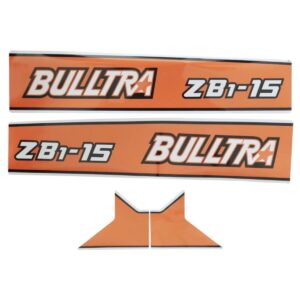 Sticker set Kubota Bulltra ZB1-15