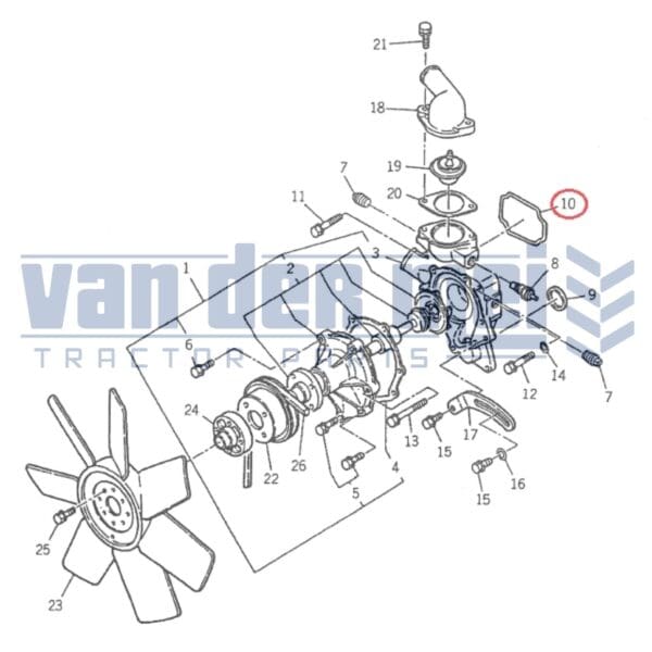 O-ring waterpomphuis Iseki Landleader TA207 TA210 TA215 TA227 TA230 TA235 TA247 TA250 TA255 TA262 TA267 TA270 TA275 TA287 TA317 Landhope TU180 TU185 TU197 TU200 TU205 TU217 TU220 TU225 TU237 TU240 TU245 TU257 TE4270 TE4350 TL1900 TL1901 TL2100 TL2101 TL2300 TL2301 TL2301 TL2500 TL2501 3025 3030 5035 5040 E3AE1 E3AD1 E3AF1 E3AG1