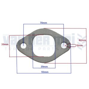Uitlaatpakking Kubota L175 L185 L225 L245 L1500 L1501 L1801 L2000 L2200 L2201 Zen-Noh ZL175 ZL185 ZL1500 ZL1501 ZL1801 Motor: Z750 Z751 Z851 uitlaatpakking uitlaatspruitstukpakking zennoh zl175dt zl185dt zl245dt zl1500dt zl1501dt ZL1801dt 704165R2 704165R3
