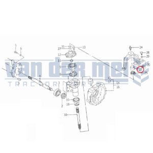 Glijlagerbus Iseki Landleader TA255 Landhope TU185 TU197 TU205 TU217 TE4270 TE4350 TL1900 TS1910 3025 3030 30x34x20mm cilinderbus bronzenbus bronzebus sinterbrons lagerbus fuseearmlager fussearmbus fusseglijlager stuurfusee