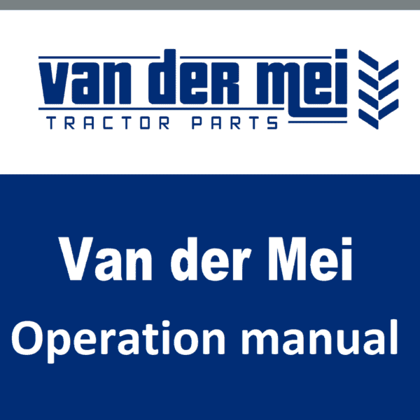 Van der Mei Operation Manual Iseki, Kubota, Yanmar Mitsubishi, Shibaura, Hinomoto