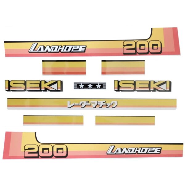 Stickerset Iseki Landhope TU200