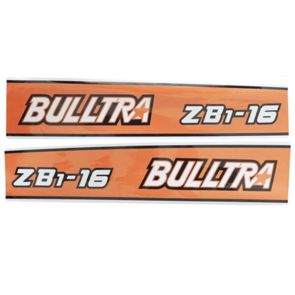 Stickerset Kubota ZB1-16 bulltra